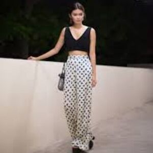 TOPSHOP X Kate Moss Satin Lounge Pants